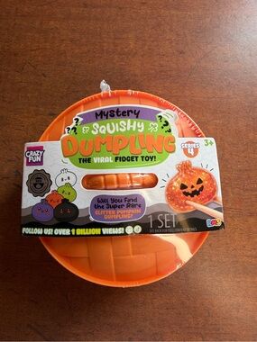 Mystery Squishy Dumpling Series 4 - Orange Kids Fidget Toy Halloween themed